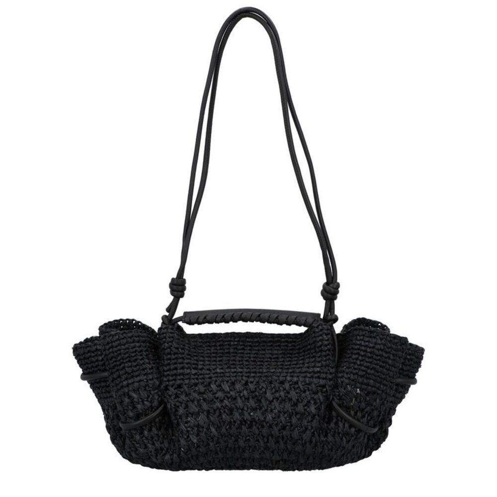 Hereu Arta Leather Shoulder Bag, Black